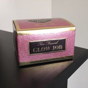 too faced glow job glitter face mask